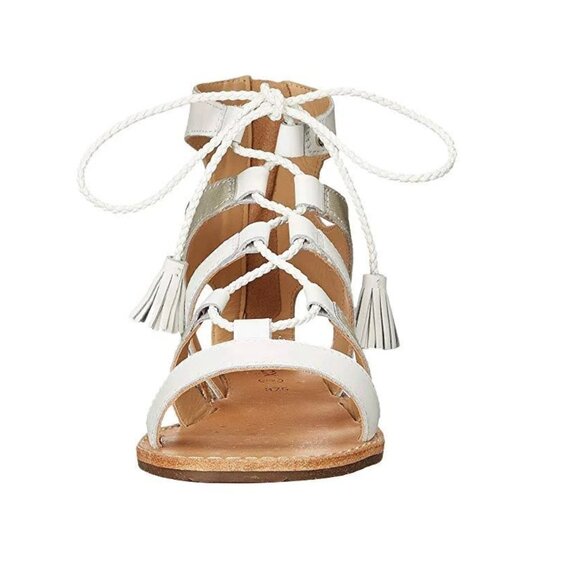 Geox Lace Up Gladiator Leather Sandals - Picture 12 of 16
